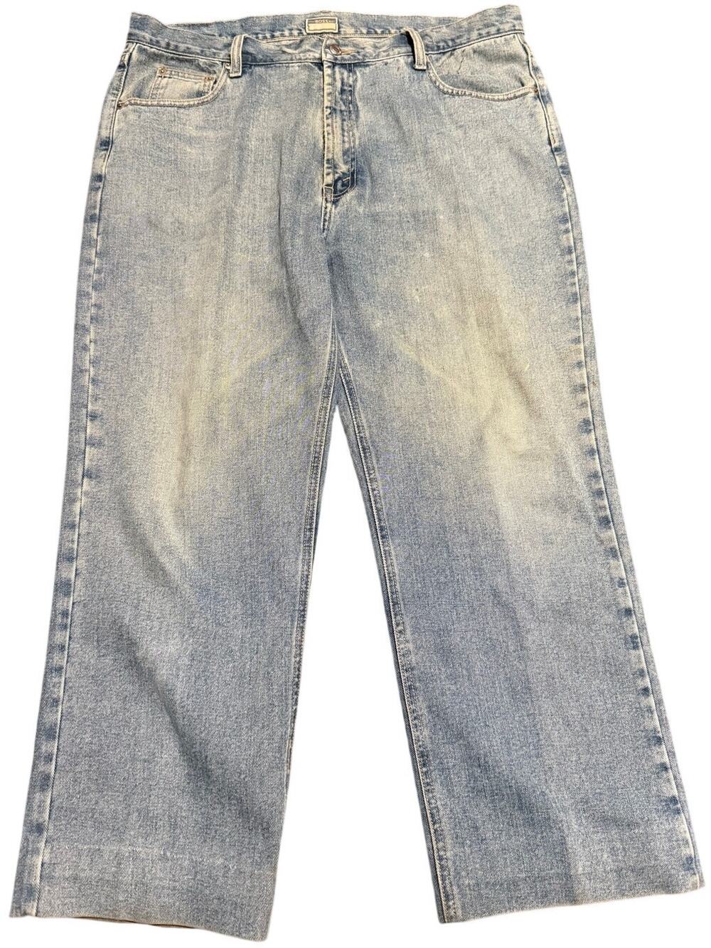 Hugo Boss Vintage Y2K Light Wash Straight Leg Jeans, 100% Cotton, Men Size 40x26